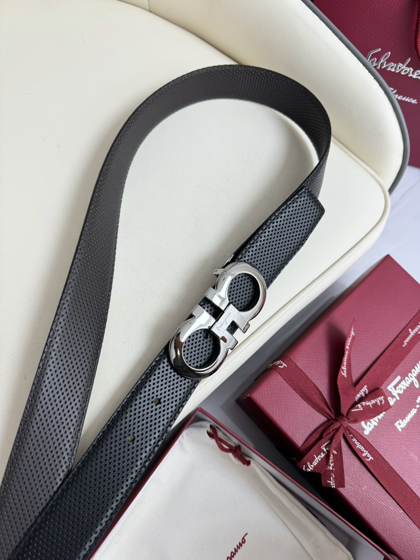 Salvatore Ferragamo Basic Belt Top Grain Leather