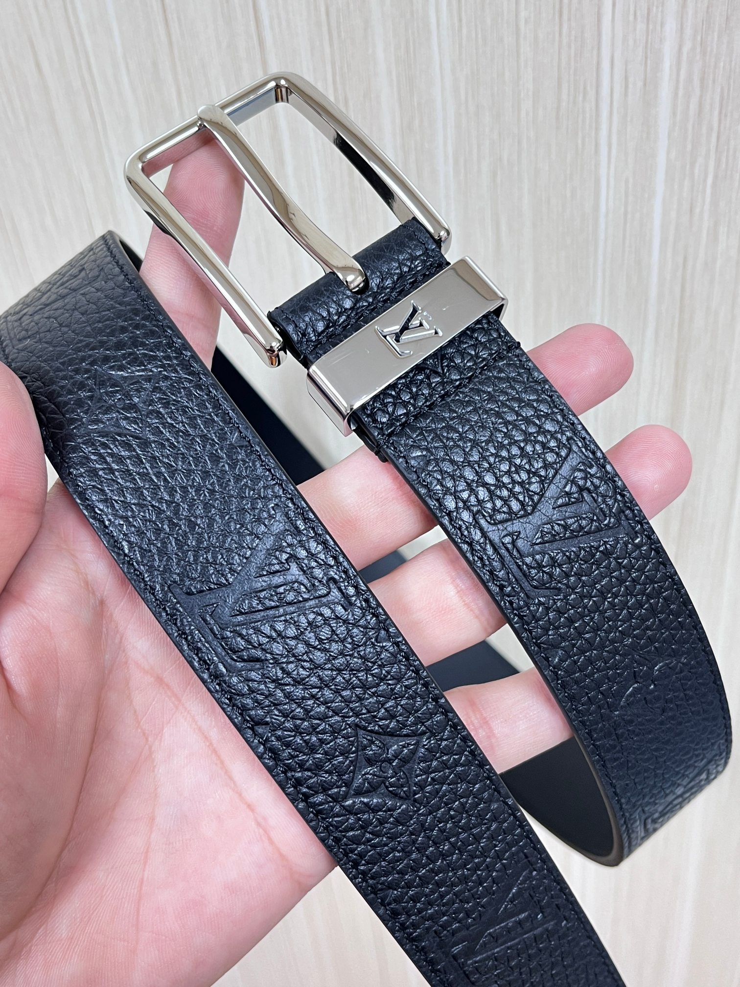 Basic Belt Cow Leather Silver