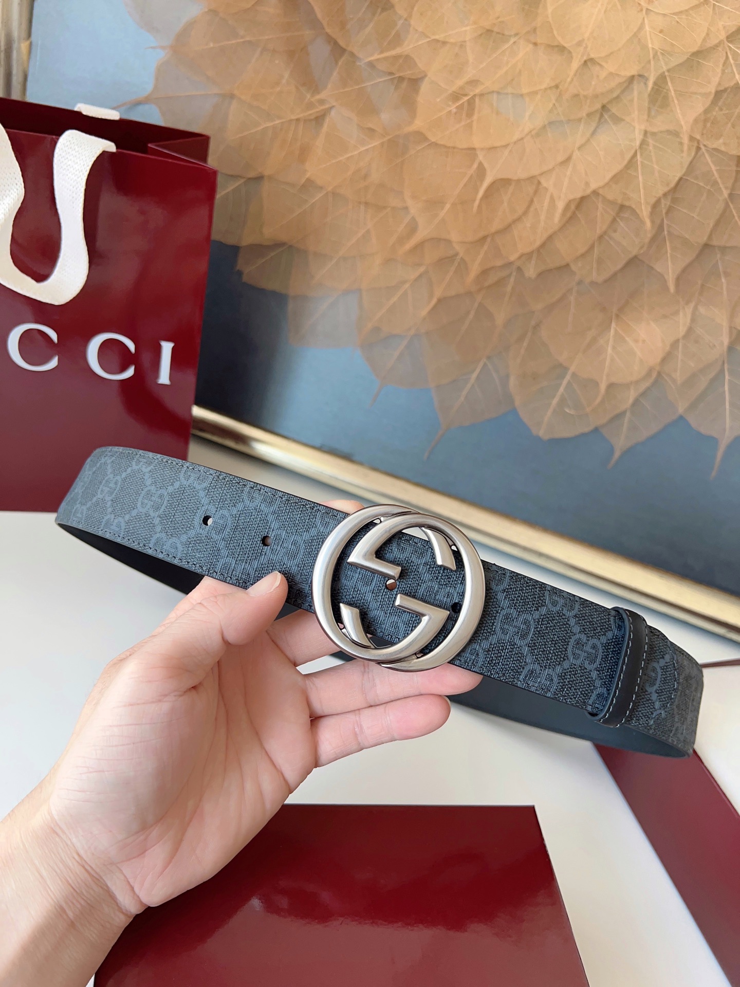 Gucci Basic Belt Canvas M
