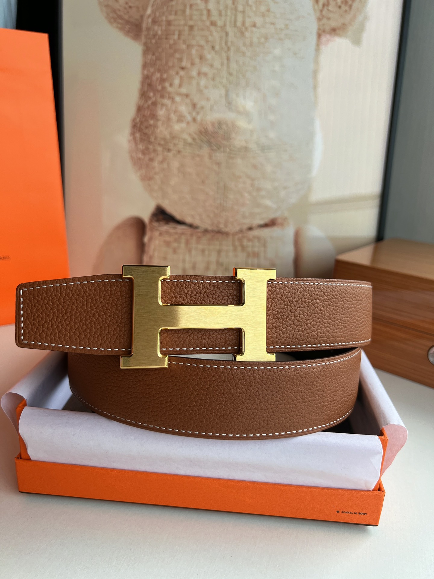 Hermès Male Basic Belt S-m