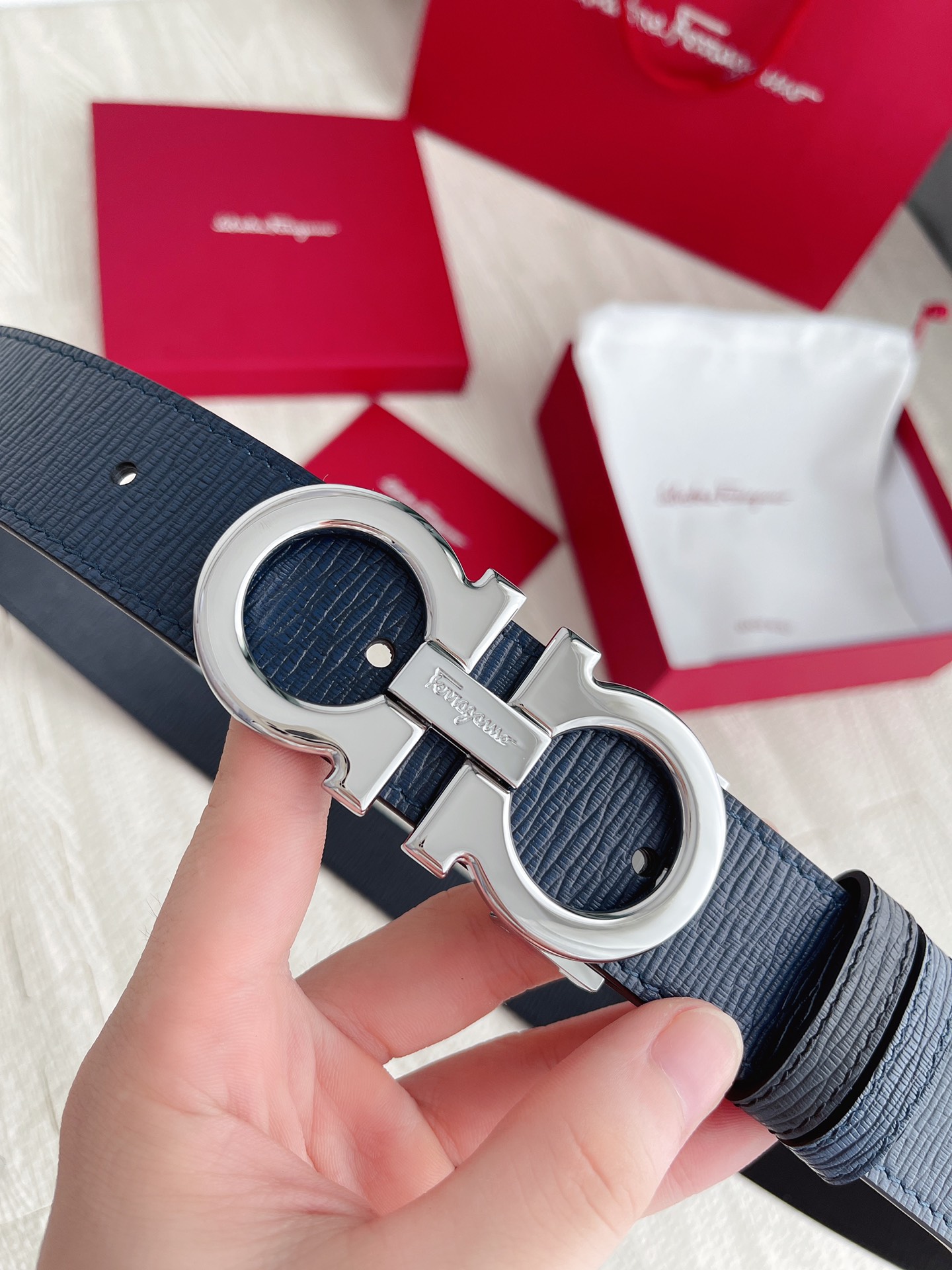 Salvatore Ferragamo Basic Belt Cow Leather