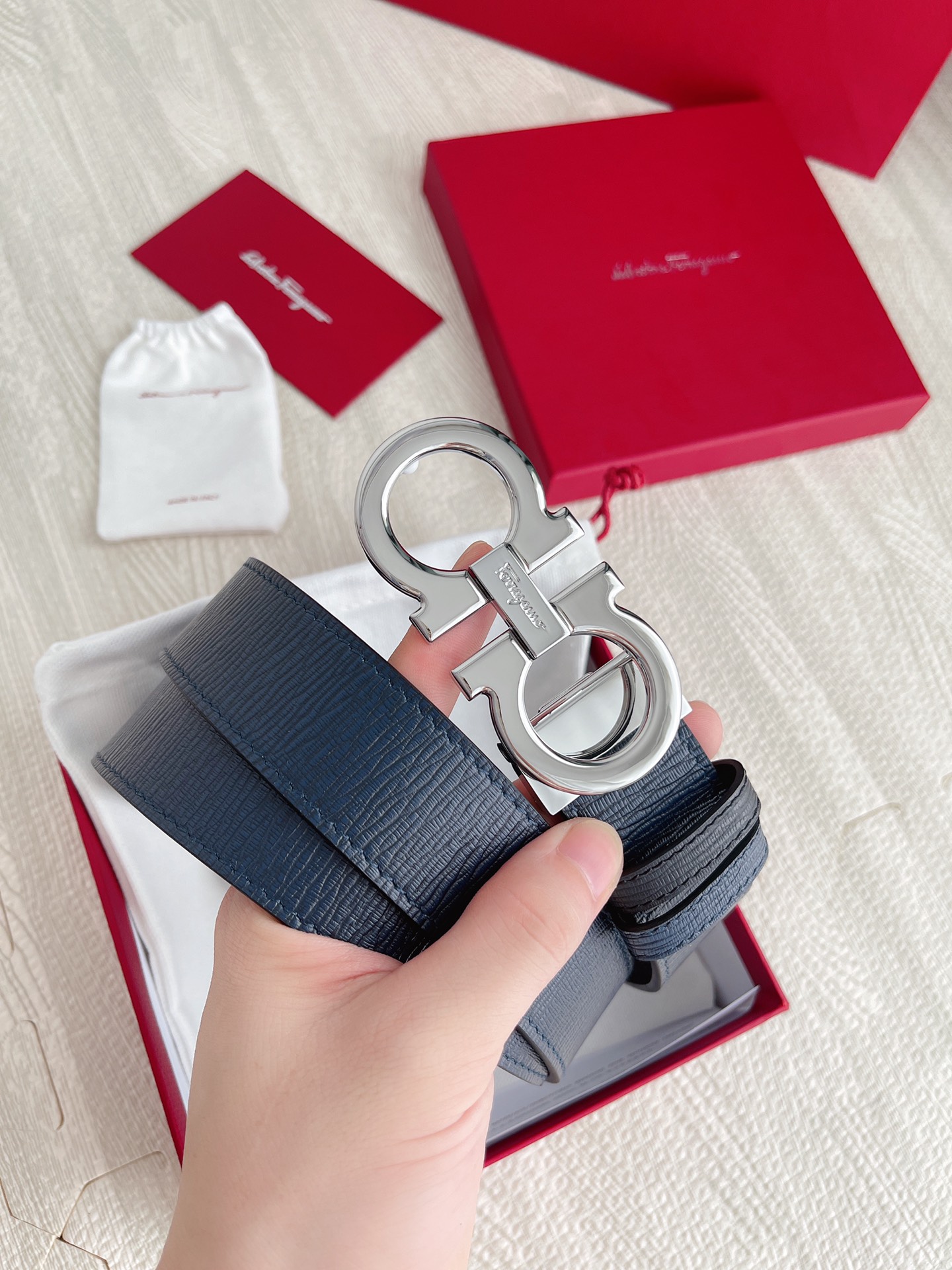 Salvatore Ferragamo Basic Belt Cow Leather