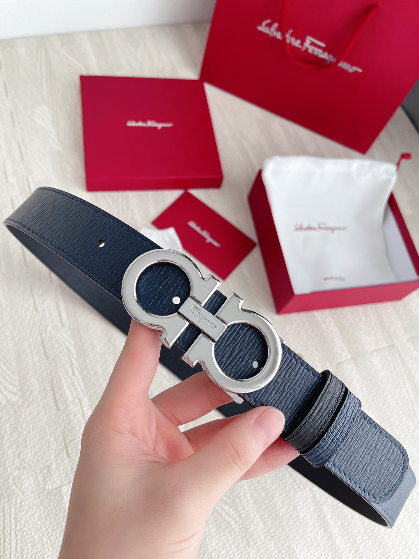 Salvatore Ferragamo Basic Belt Cow Leather