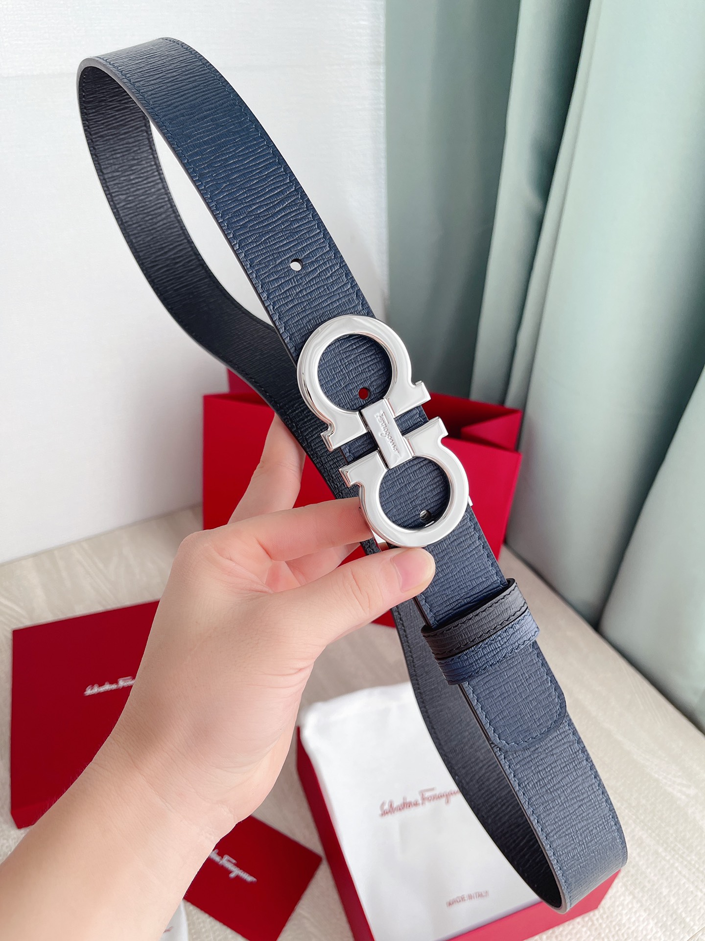 Salvatore Ferragamo Basic Belt Cow Leather