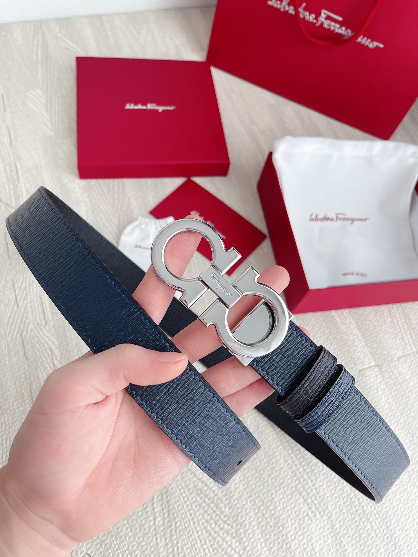 Salvatore Ferragamo Basic Belt Cow Leather