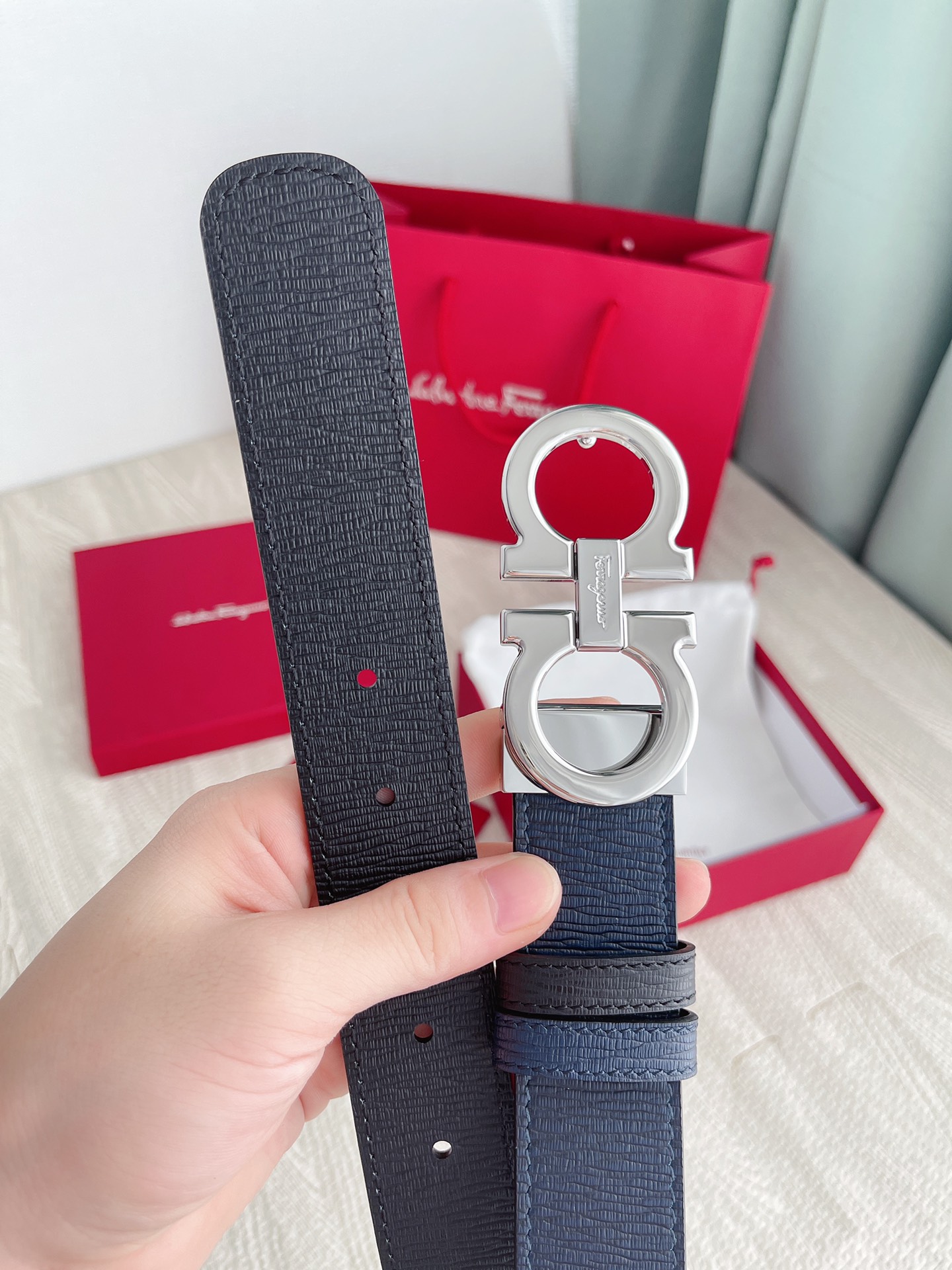 Salvatore Ferragamo Basic Belt Cow Leather