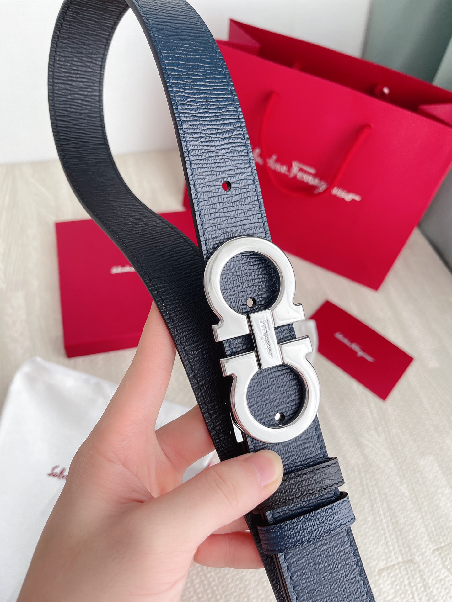 Salvatore Ferragamo Basic Belt Cow Leather