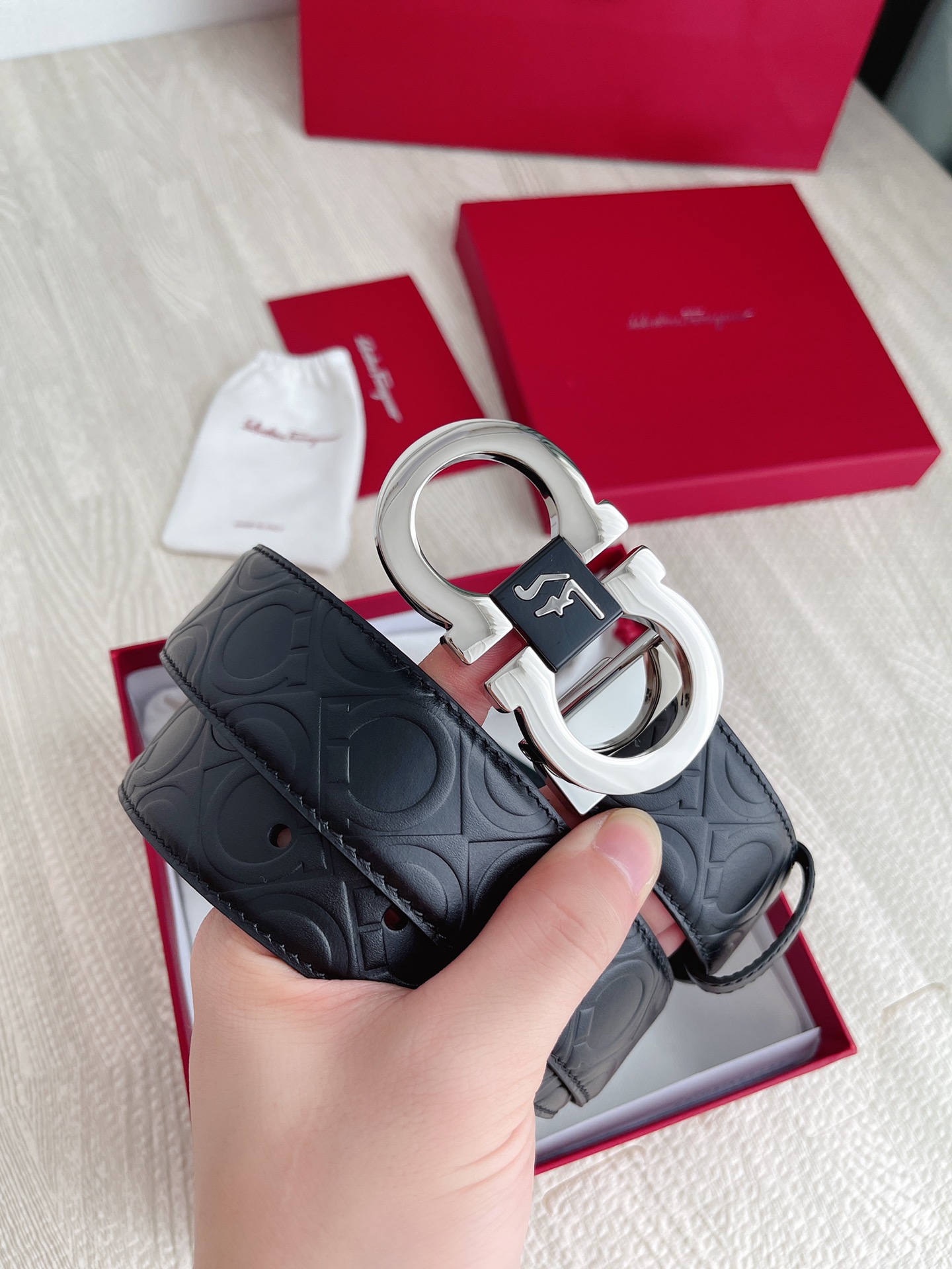 Salvatore Ferragamo Basic Belt Cow Leather