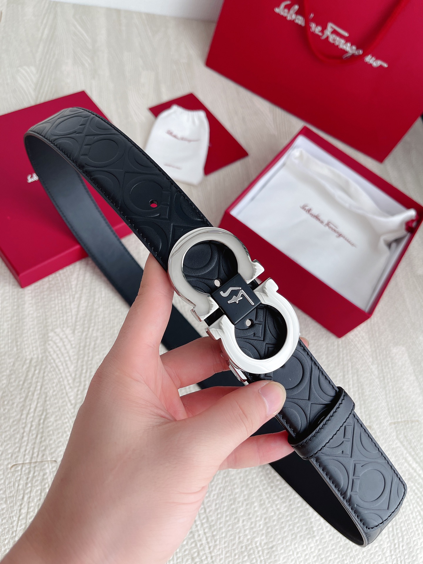 Salvatore Ferragamo Basic Belt Cow Leather