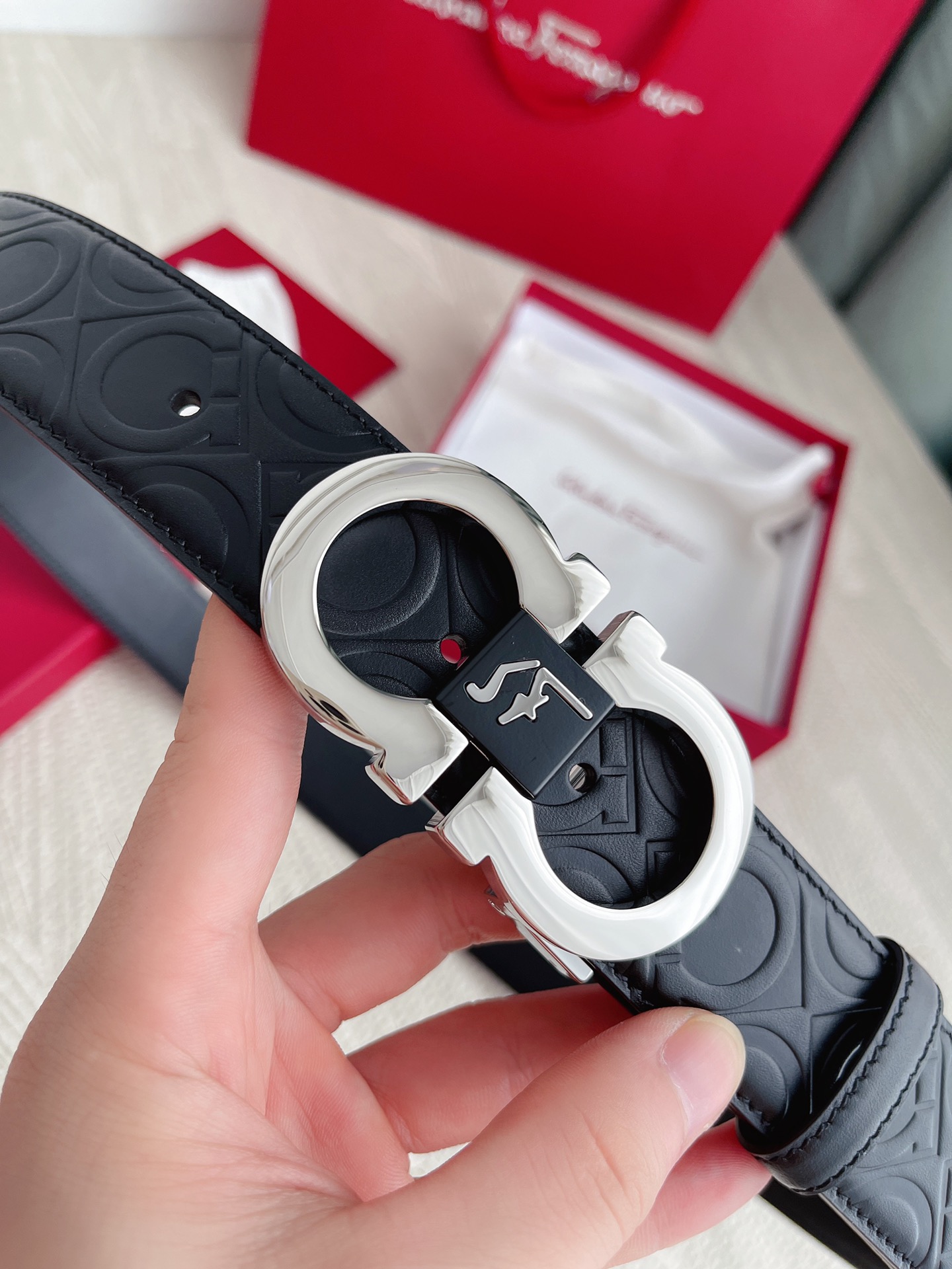 Salvatore Ferragamo Basic Belt Cow Leather