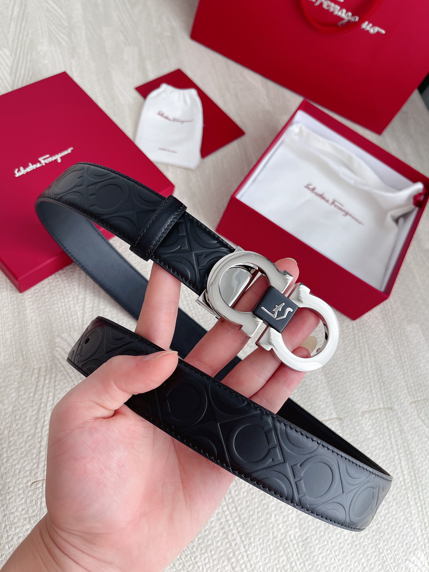 Salvatore Ferragamo Basic Belt Cow Leather