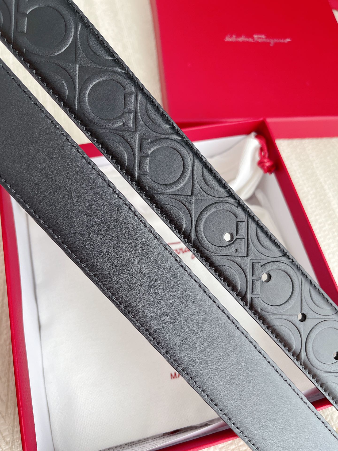 Salvatore Ferragamo Basic Belt Cow Leather