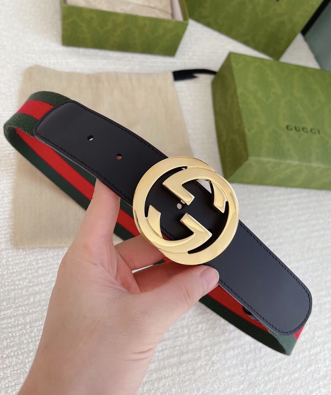Gucci Basic Belt Cow Leather 38mm