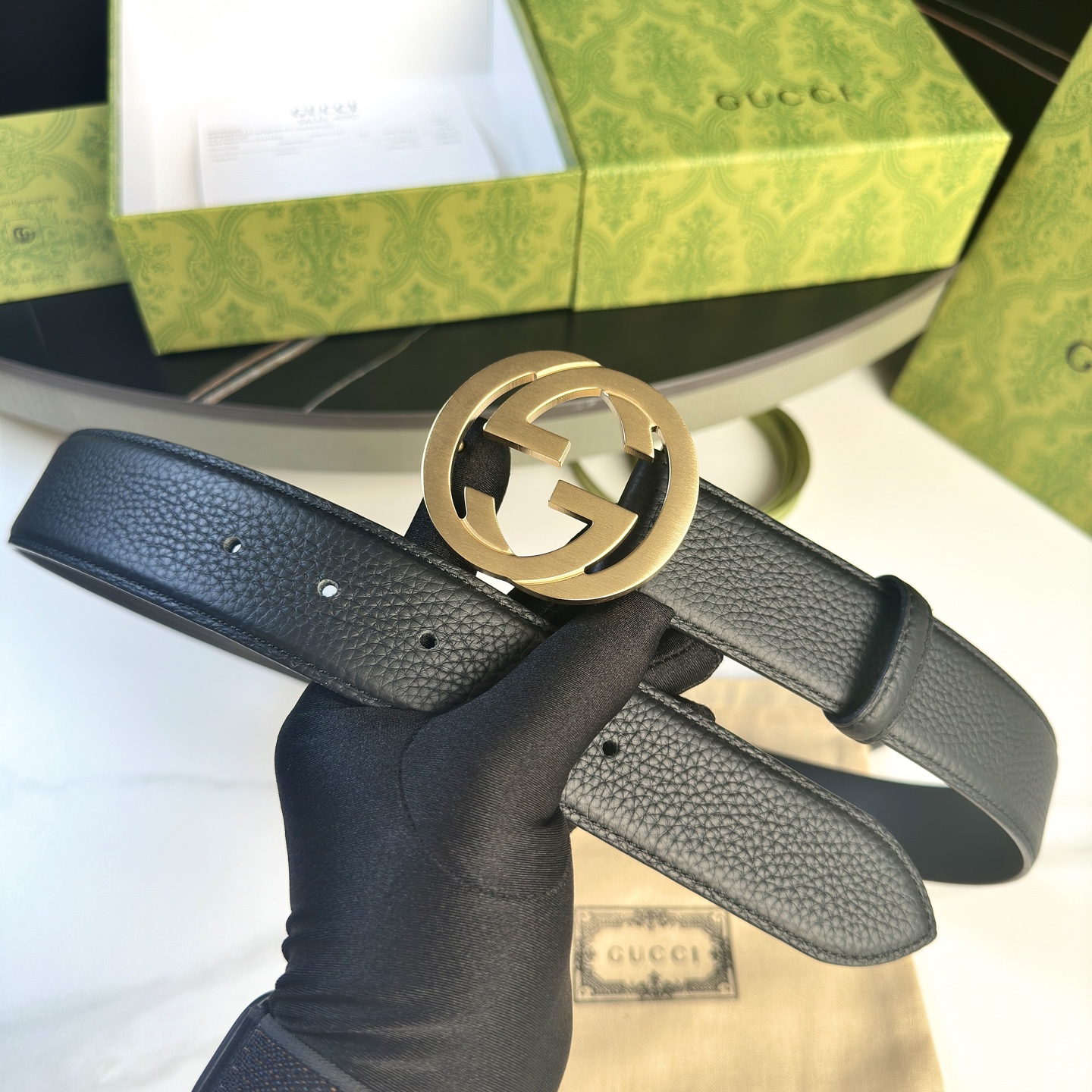 Gucci Male Basic Belt Cow Leather 13514
