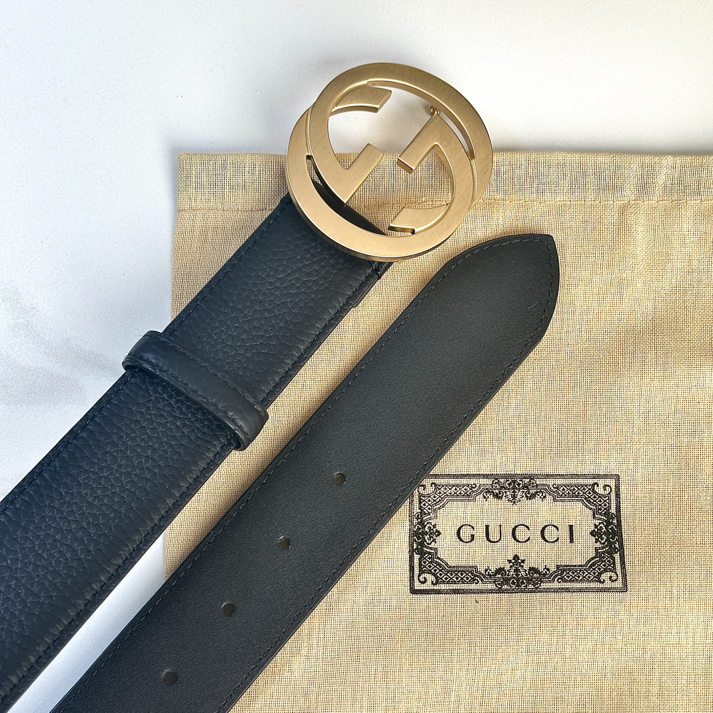 Gucci Male Basic Belt Cow Leather 13514