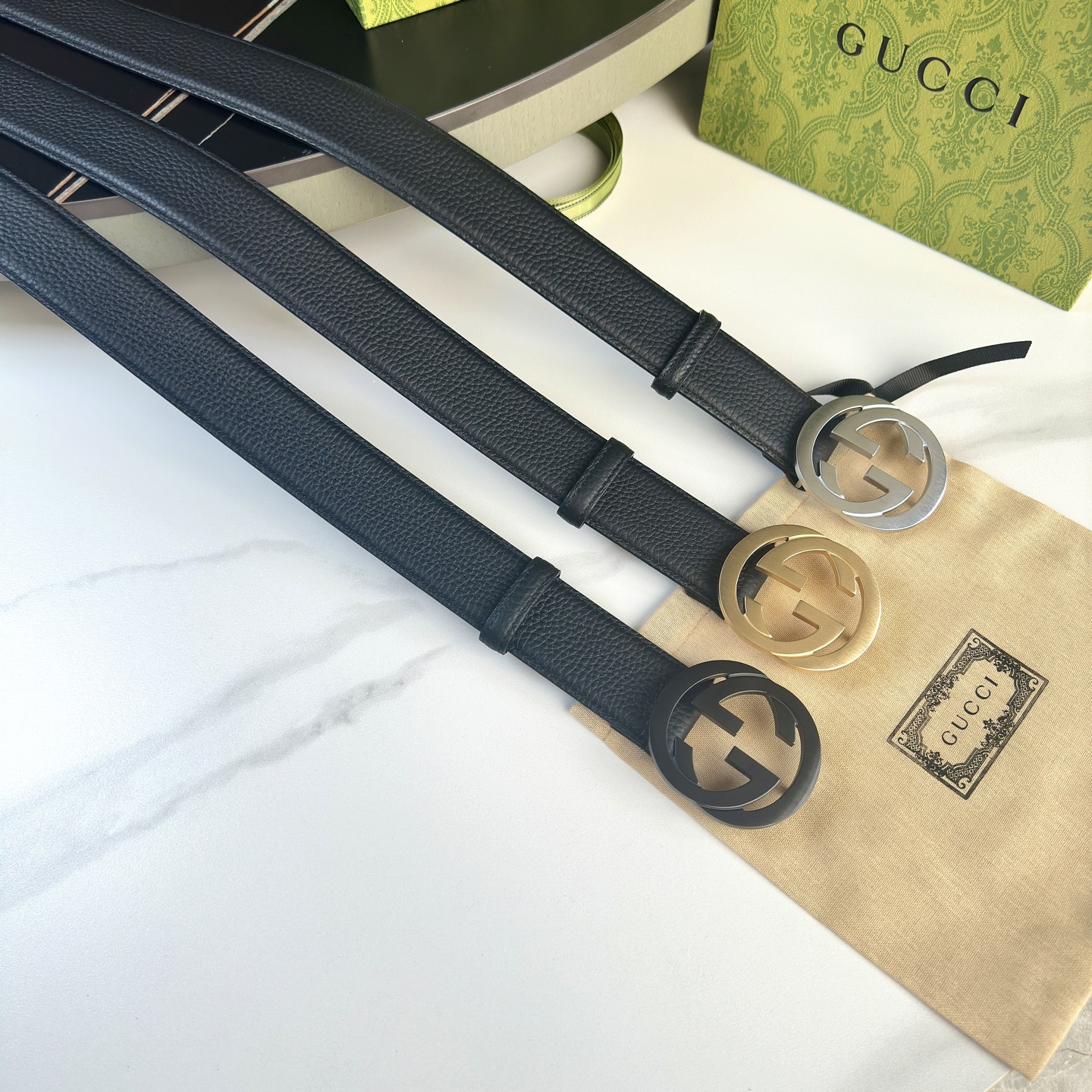 Gucci Male Basic Belt Cow Leather 13514