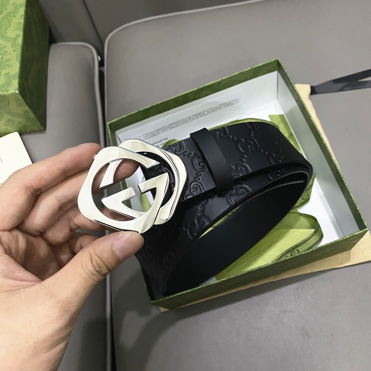 Gucci Male Basic Belt Cow Leather 13514