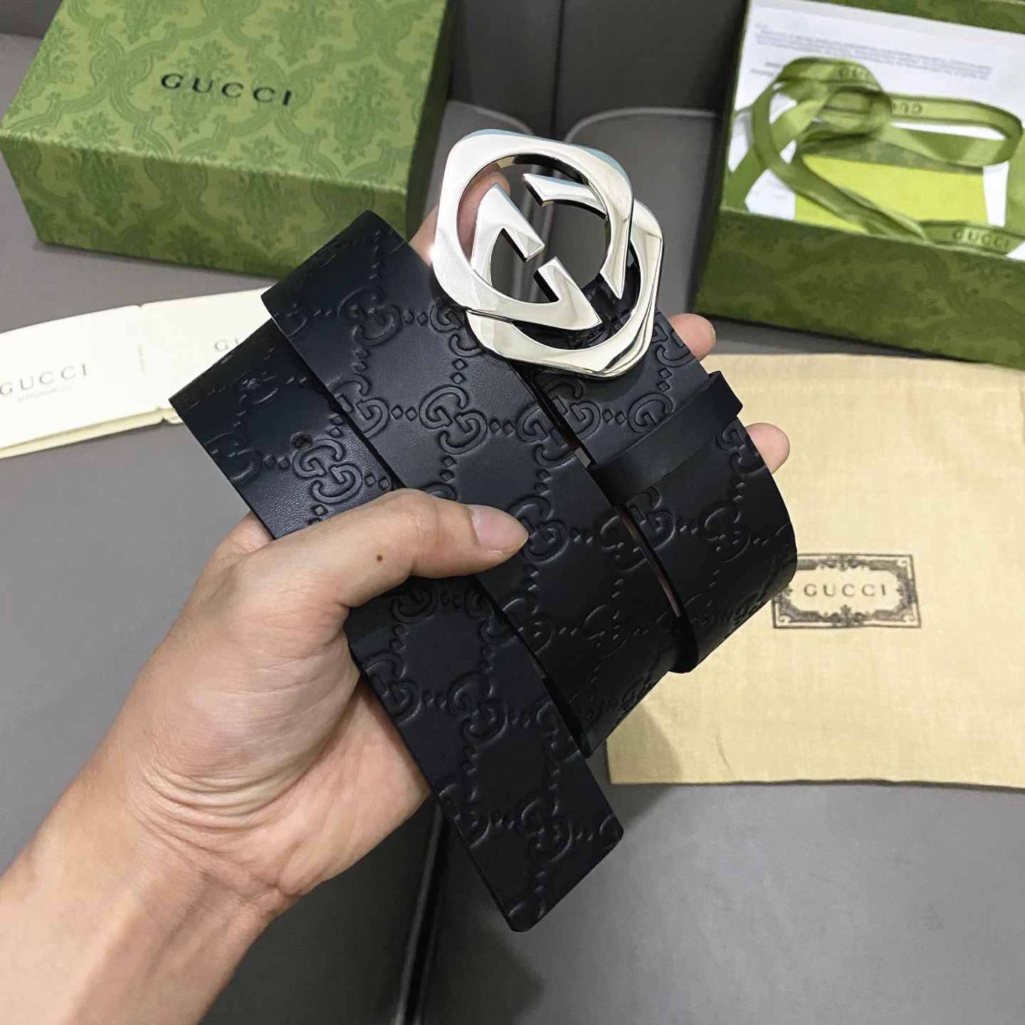 Gucci Male Basic Belt Cow Leather 13514