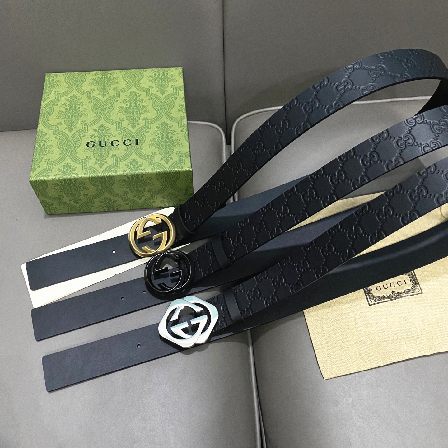 Gucci Male Basic Belt Cow Leather 13514