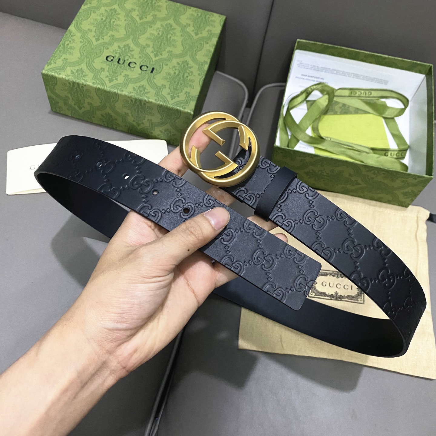 Gucci Male Basic Belt Cow Leather 13514