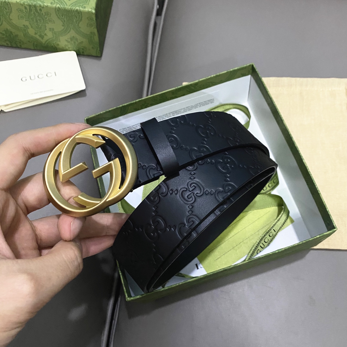 Gucci Male Basic Belt Cow Leather 13514