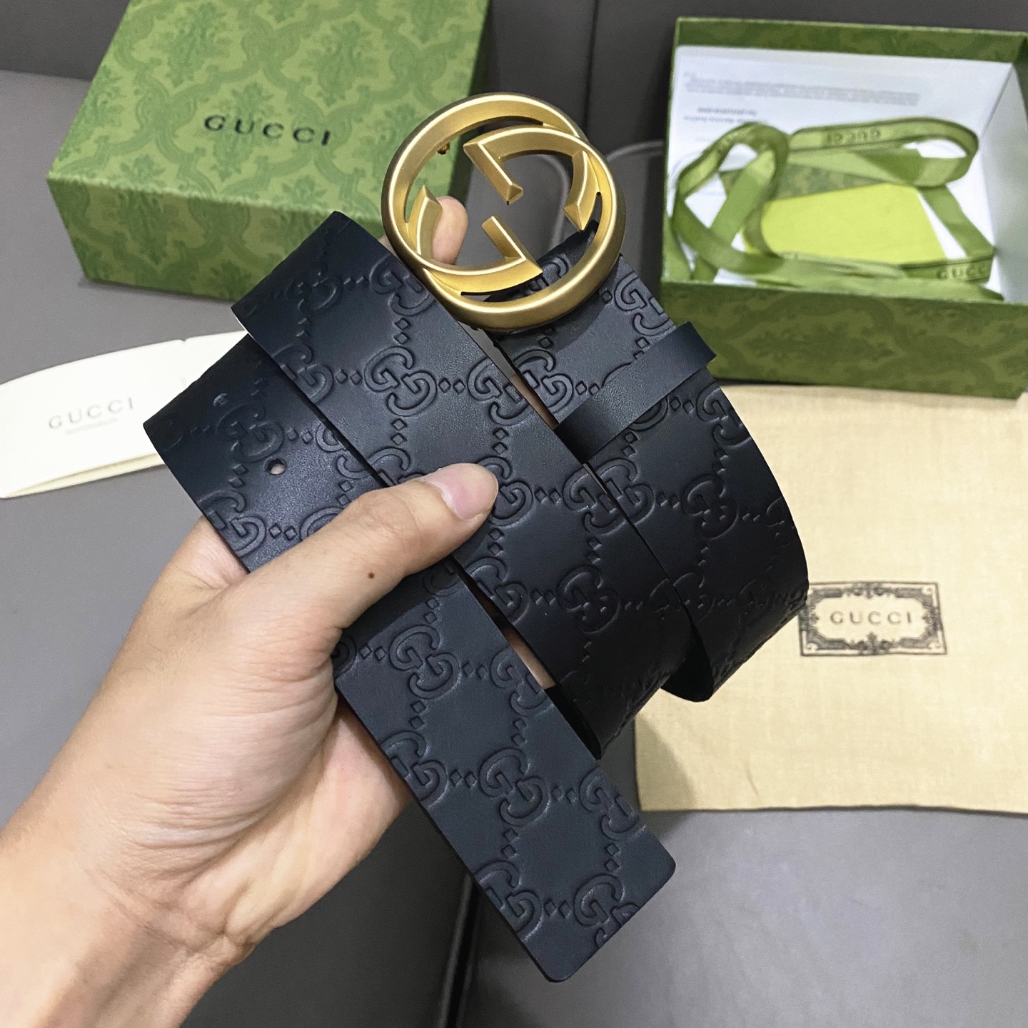 Gucci Male Basic Belt Cow Leather 13514