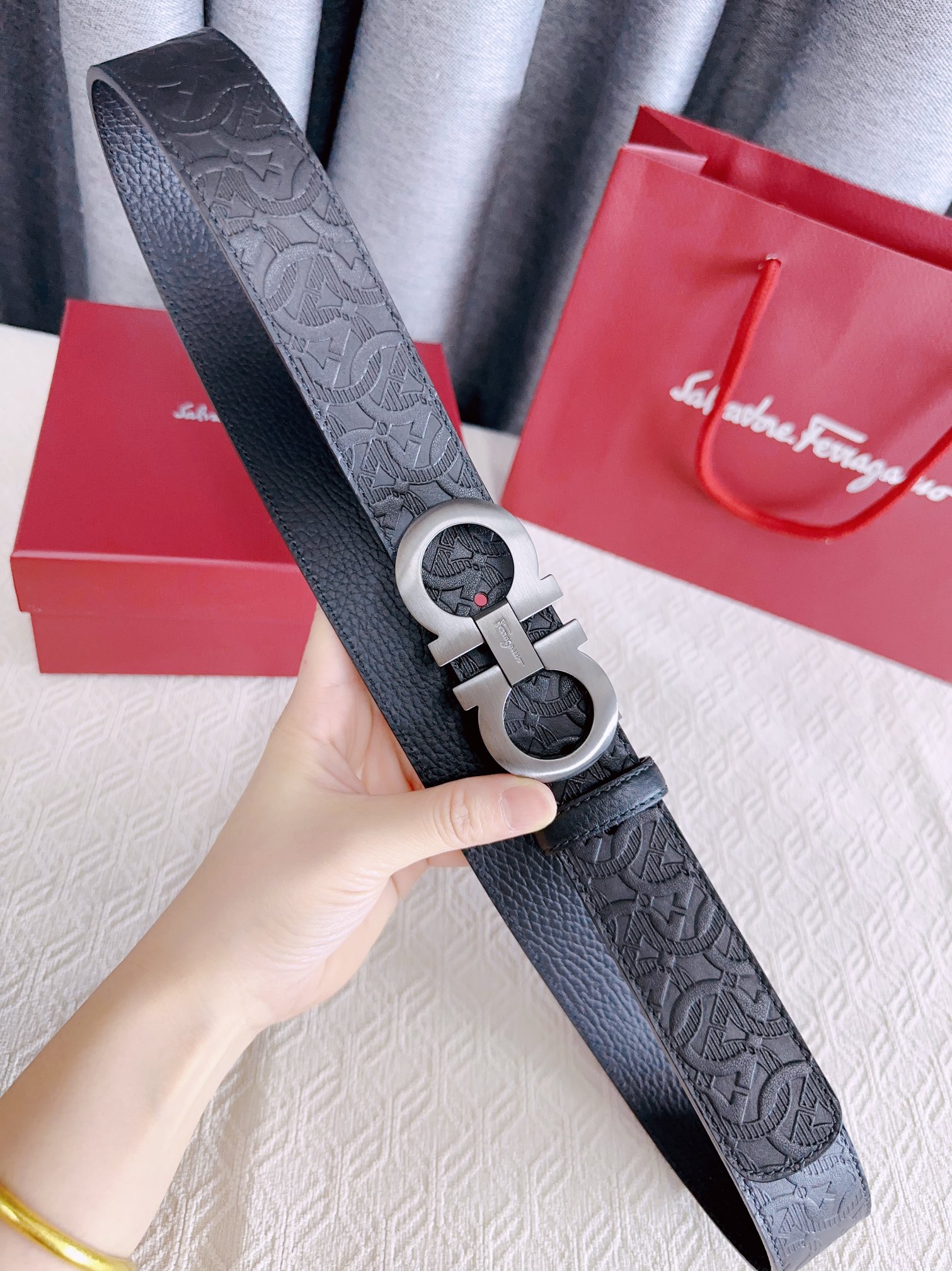 Salvatore Ferragamo Basic Belt Cow Leather 13514-m