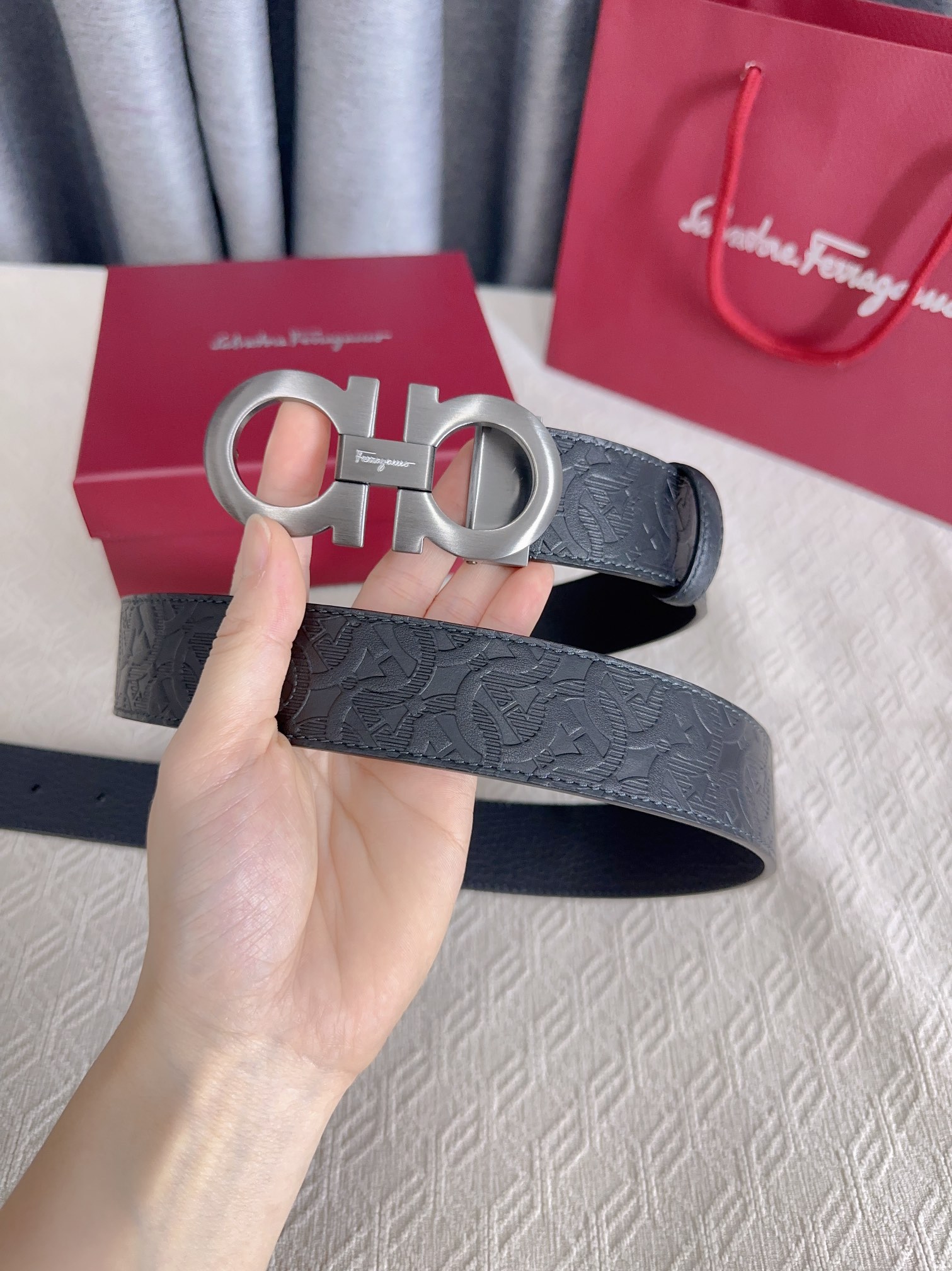 Salvatore Ferragamo Basic Belt Cow Leather 13514-m