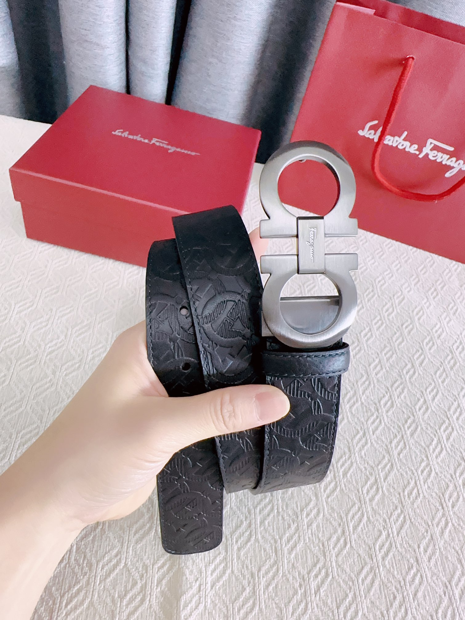 Salvatore Ferragamo Basic Belt Cow Leather 13514-m