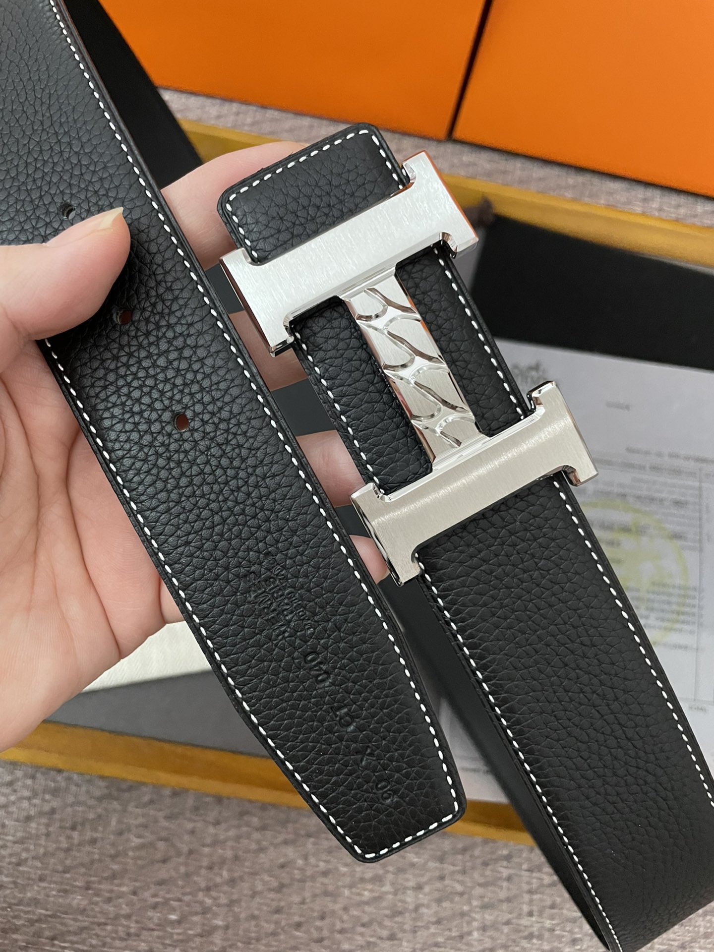 Hermès Male Basic Belt Cow Leather 13515-m
