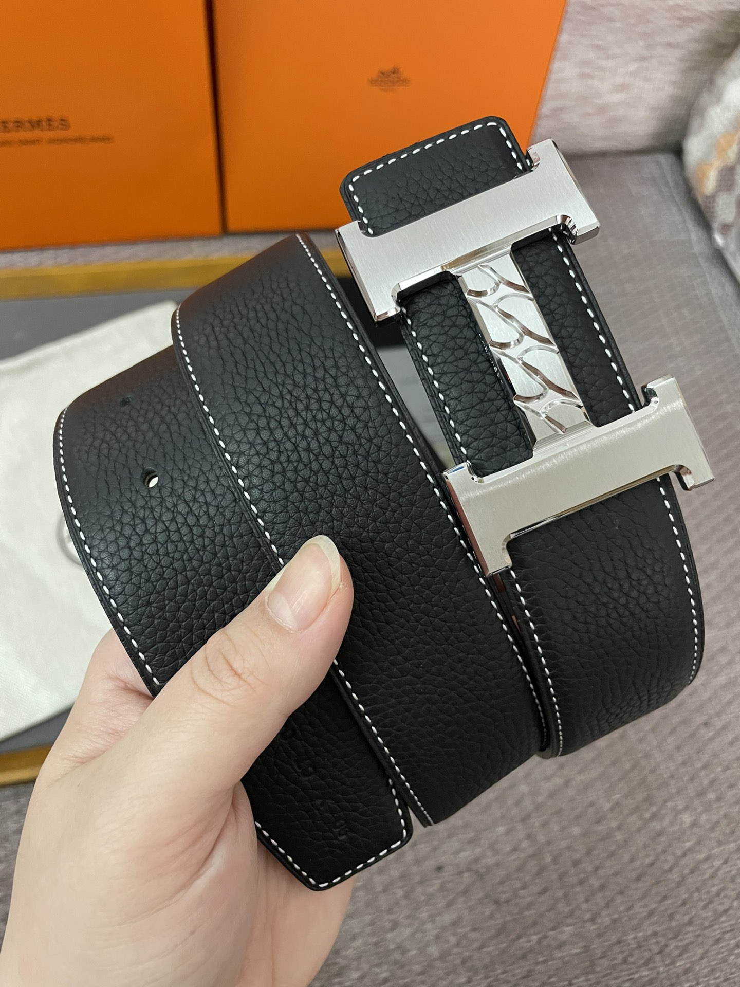 Hermès Male Basic Belt Cow Leather 13515-m