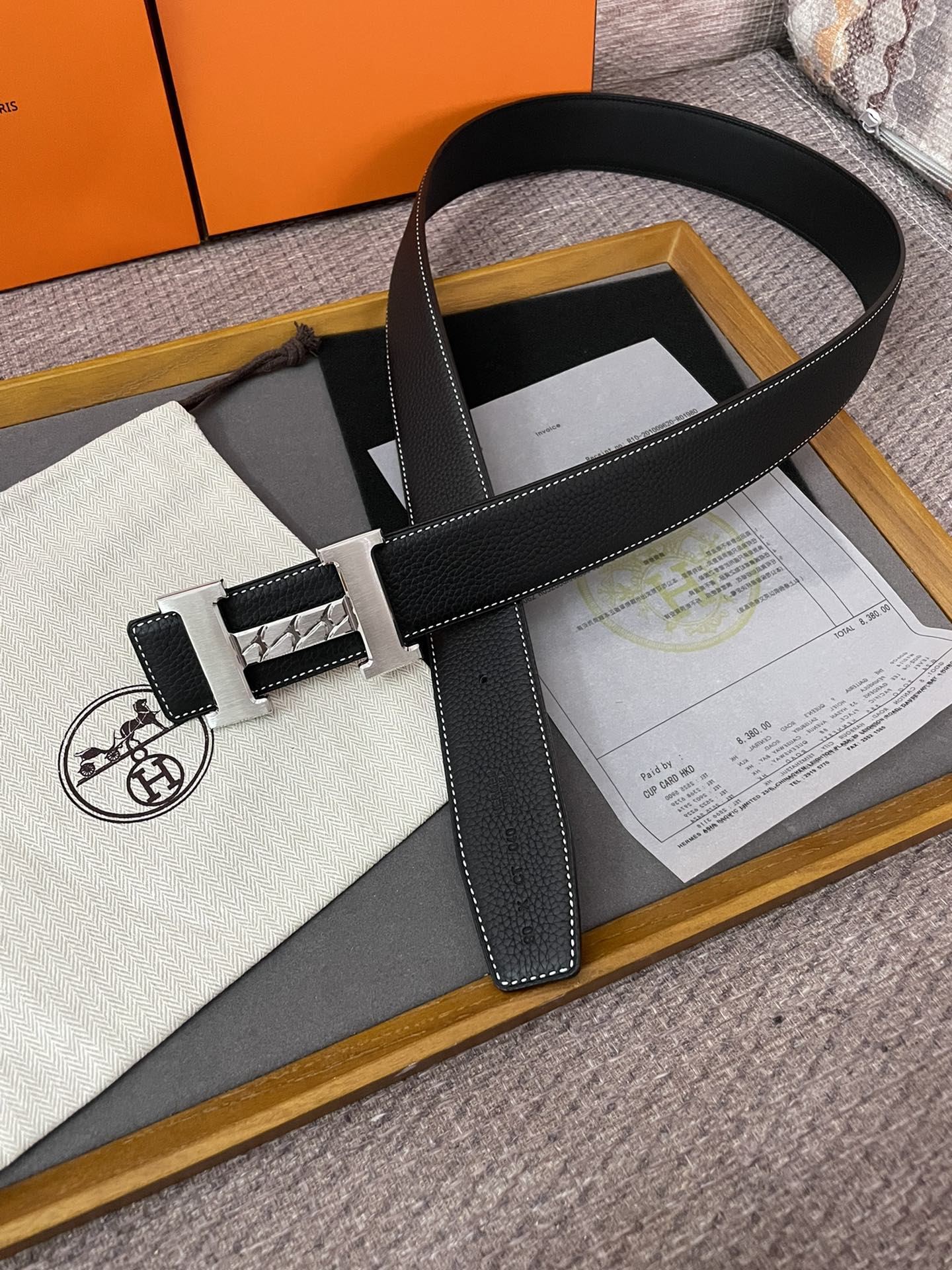 Hermès Male Basic Belt Cow Leather 13515-m