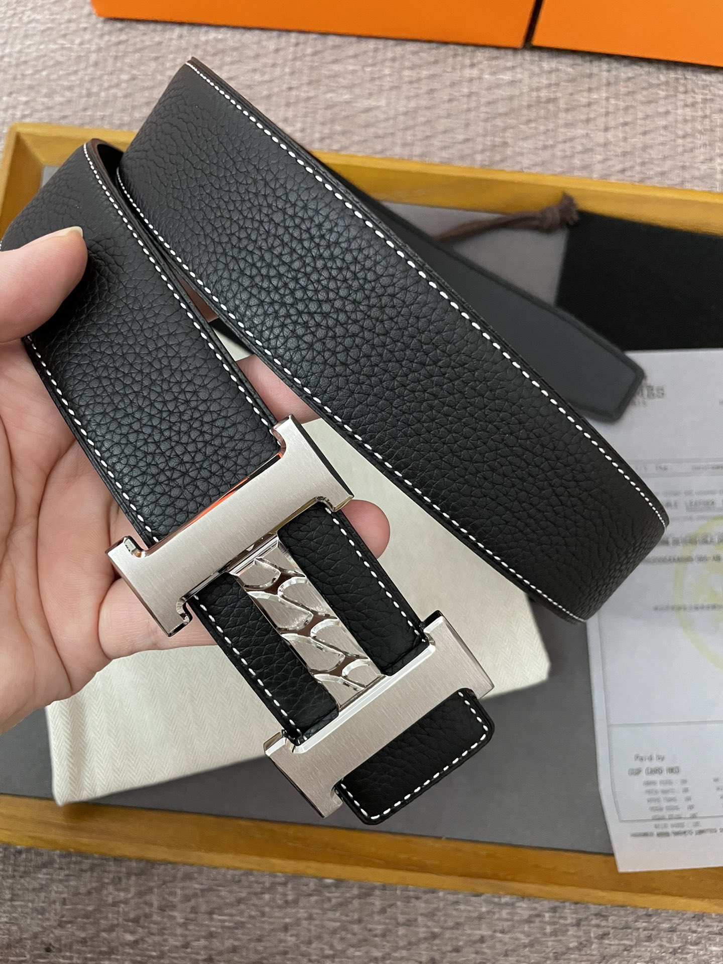 Hermès Male Basic Belt Cow Leather 13515-m