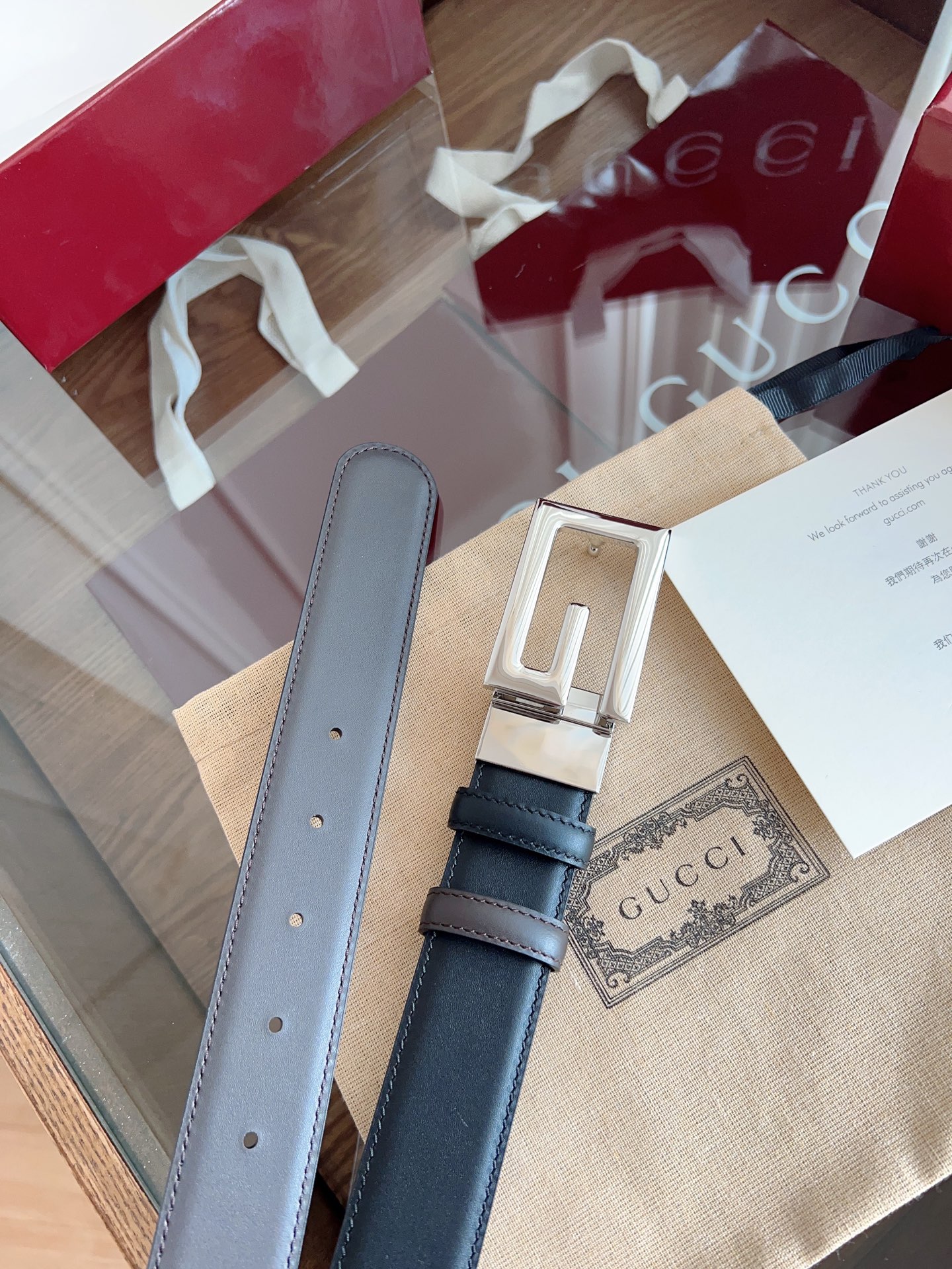 Gucci Basic Belt Cow Leather M