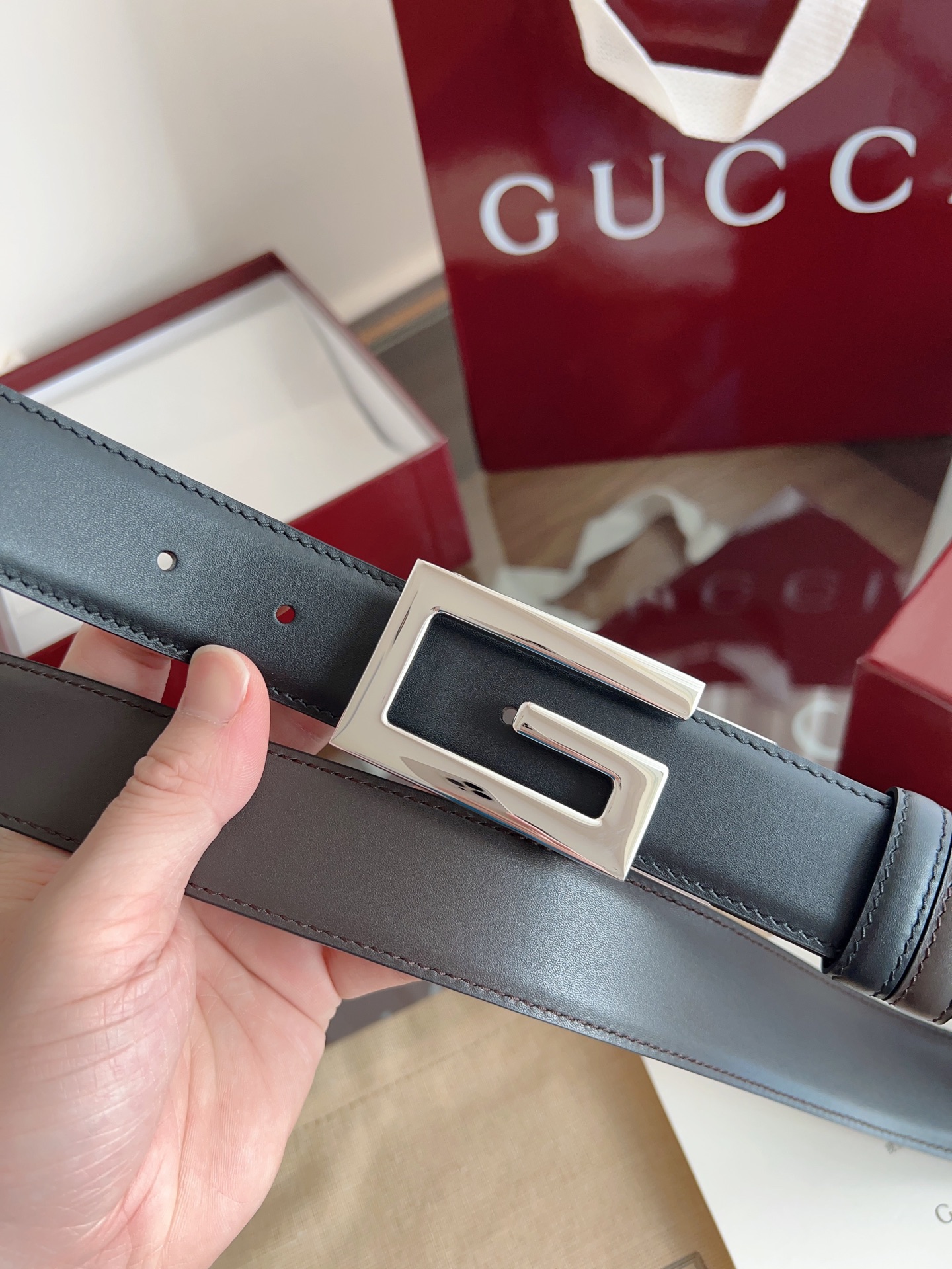 Gucci Basic Belt Cow Leather M
