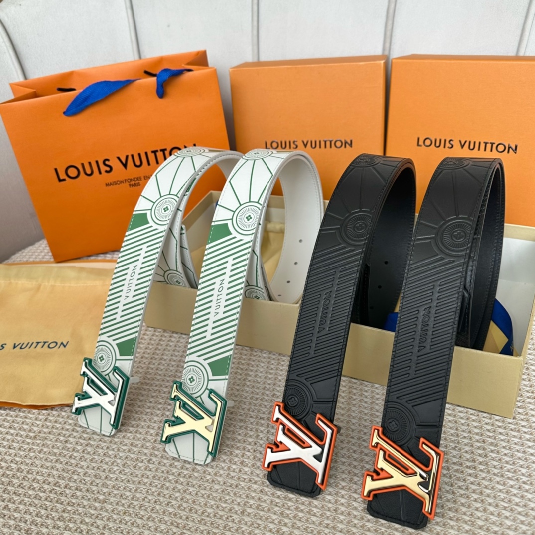 Louis Vuitton Basic Belt Cow Leather M-l
