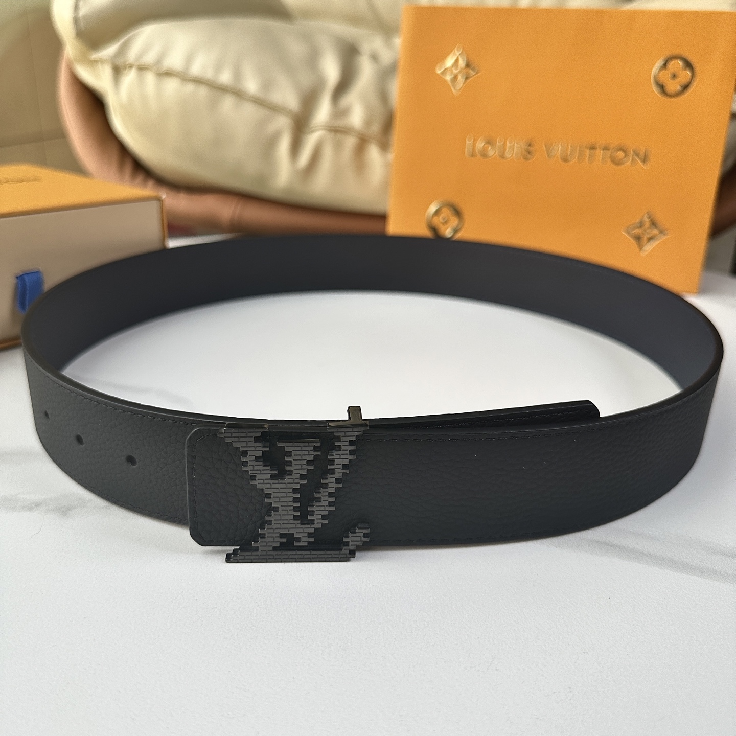 Louis Vuitton Male Basic Belt Cow Leather S-l