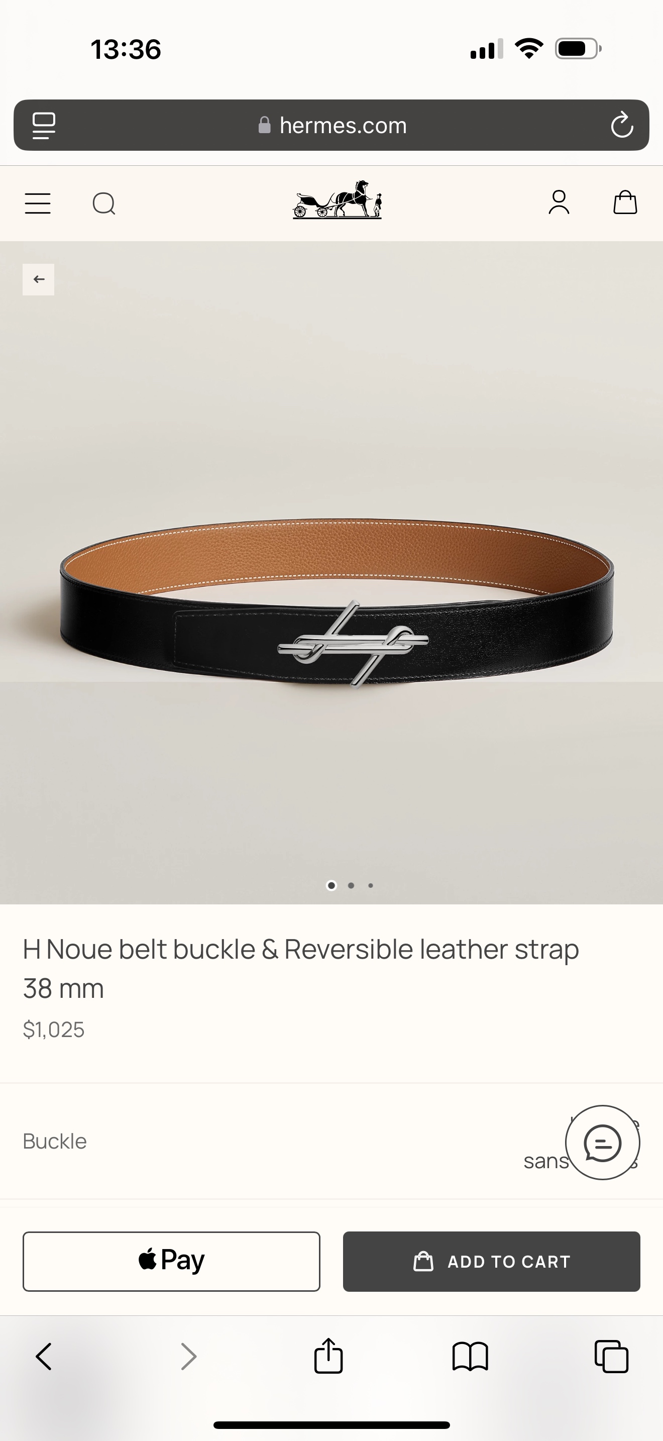 Hermès Male Basic Belt 38mm-s-m-l