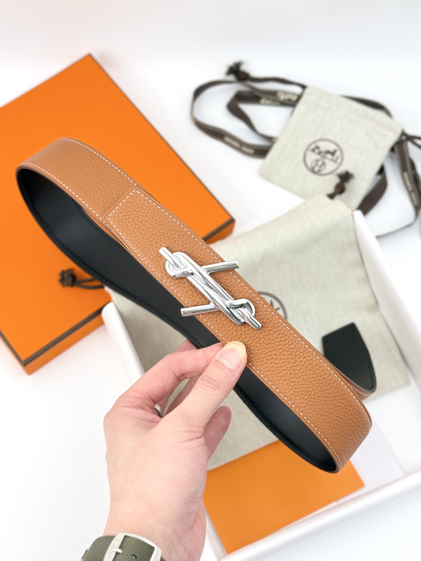 Hermès Male Basic Belt 38mm-s-m-l