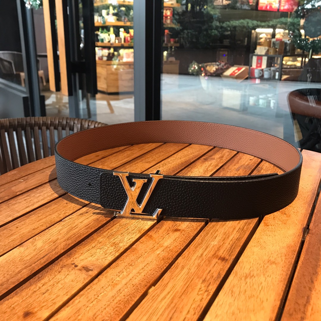 Louis Vuitton Male Leather Belt Cow Leather L