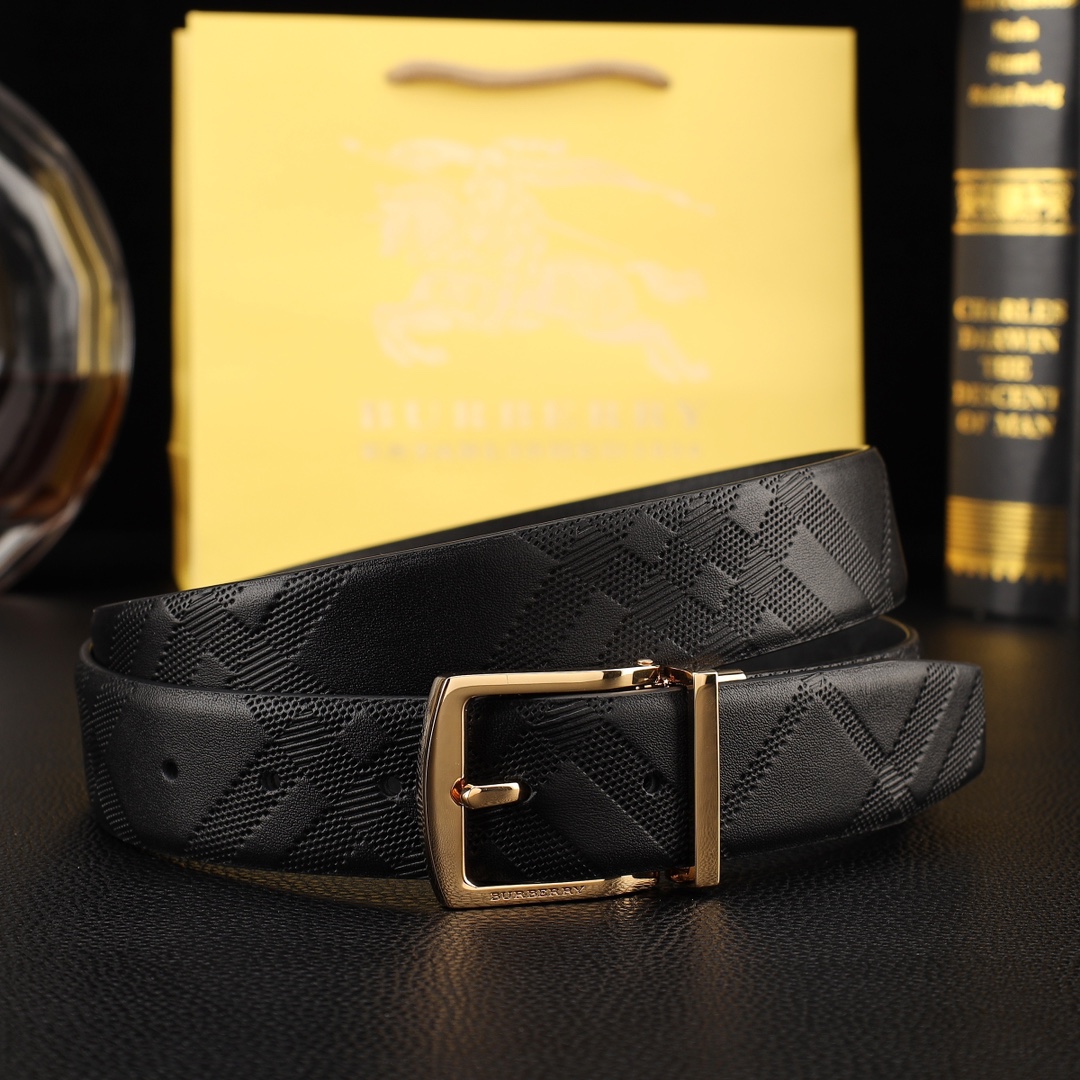 Burberry Basic Belt Cow Leather