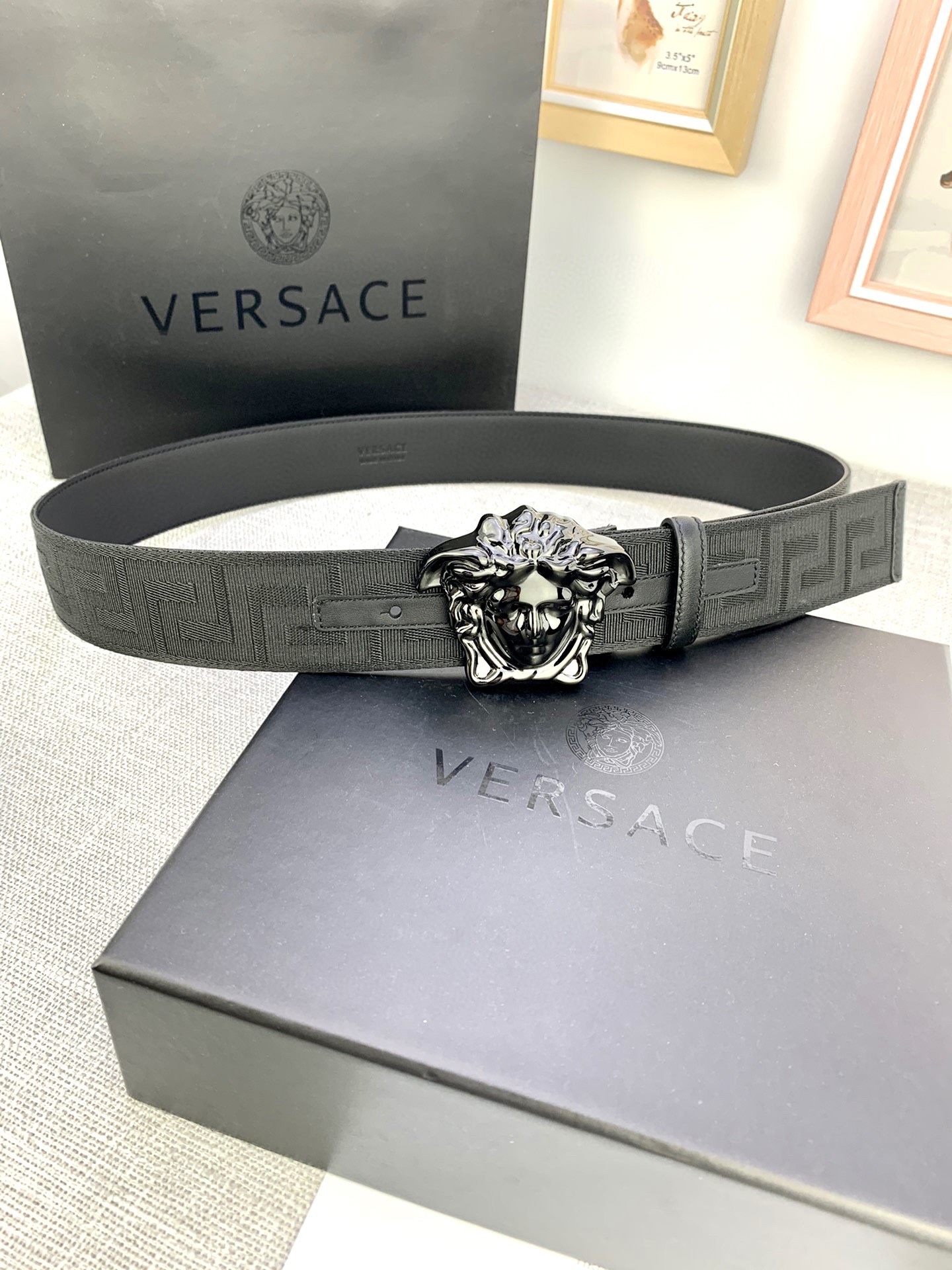 Versace Male Basic Belt Canvas S-m