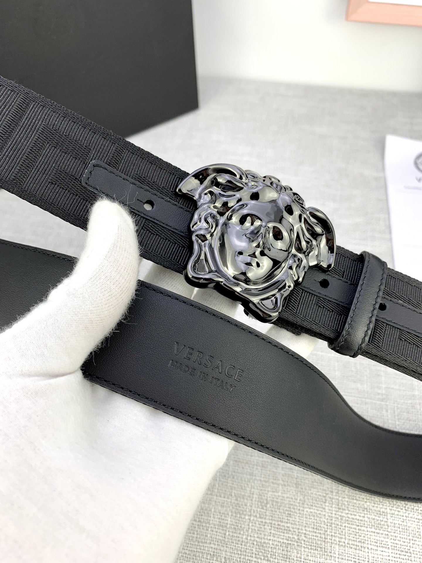 Versace Male Basic Belt Canvas S-m