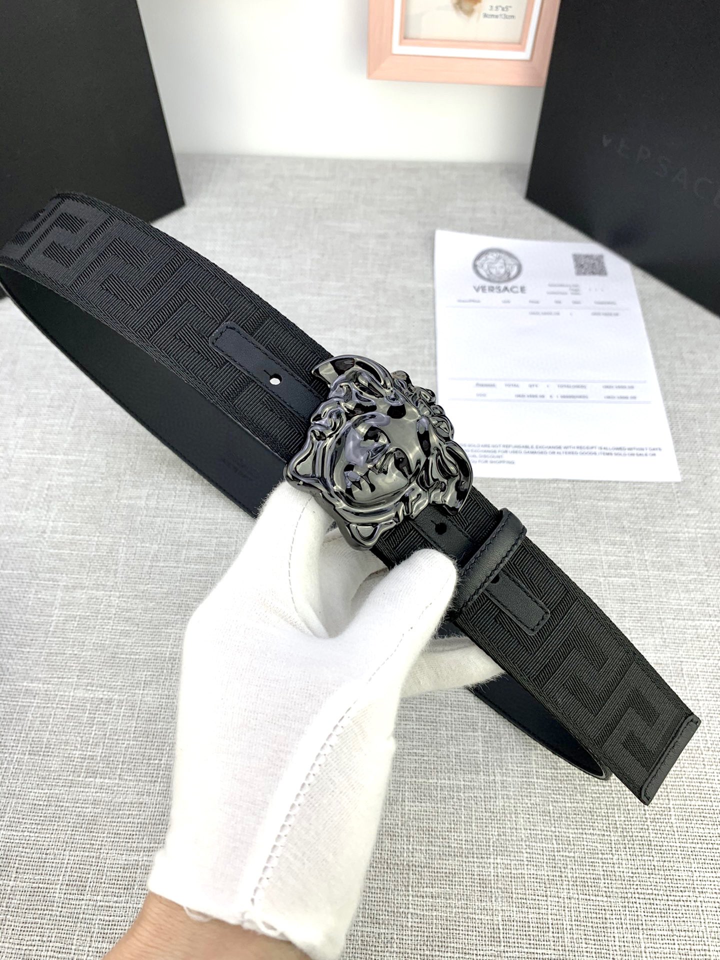 Versace Male Basic Belt Canvas S-m