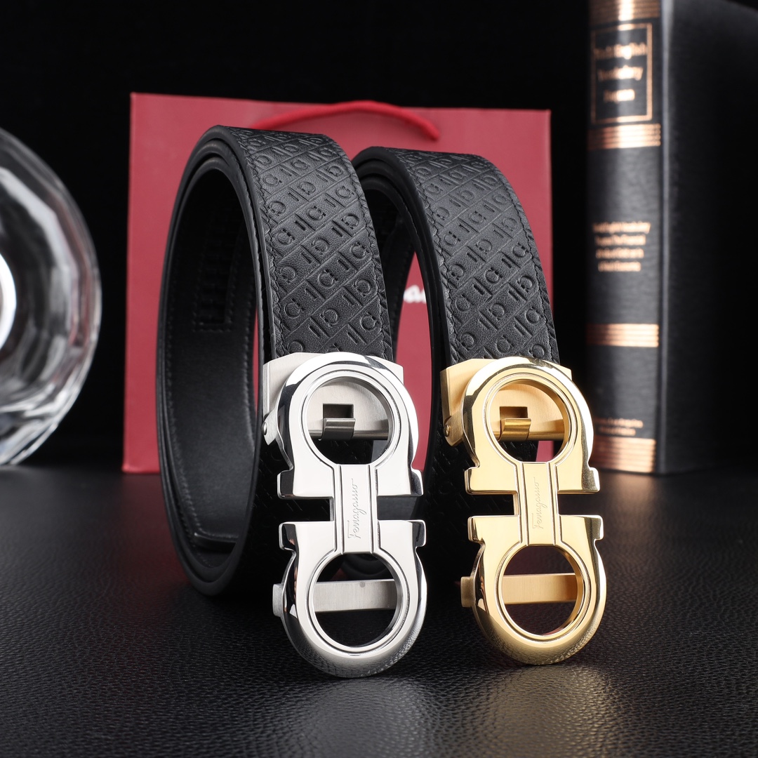 Salvatore Ferragamo Basic Belt Cow Leather