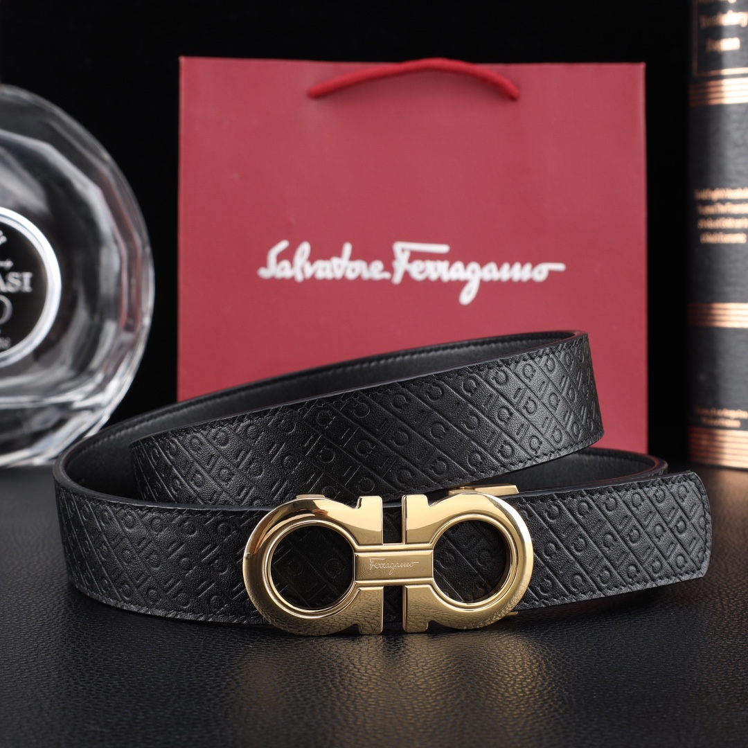Salvatore Ferragamo Basic Belt Cow Leather