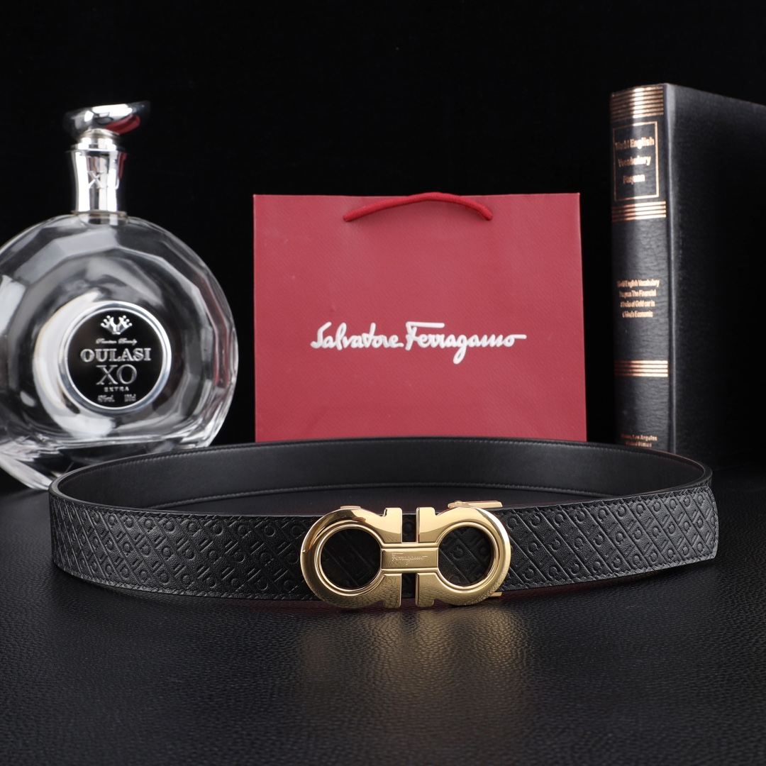 Salvatore Ferragamo Basic Belt Cow Leather