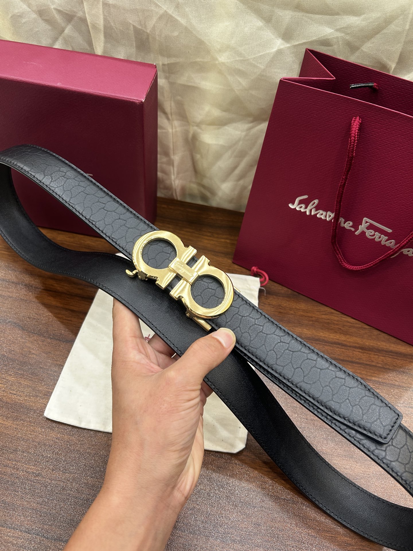 Salvatore Ferragamo Leather Belt