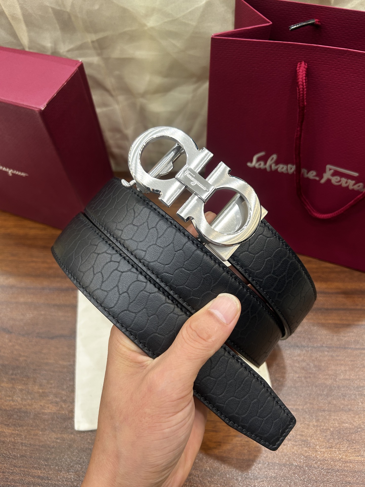 Salvatore Ferragamo Leather Belt