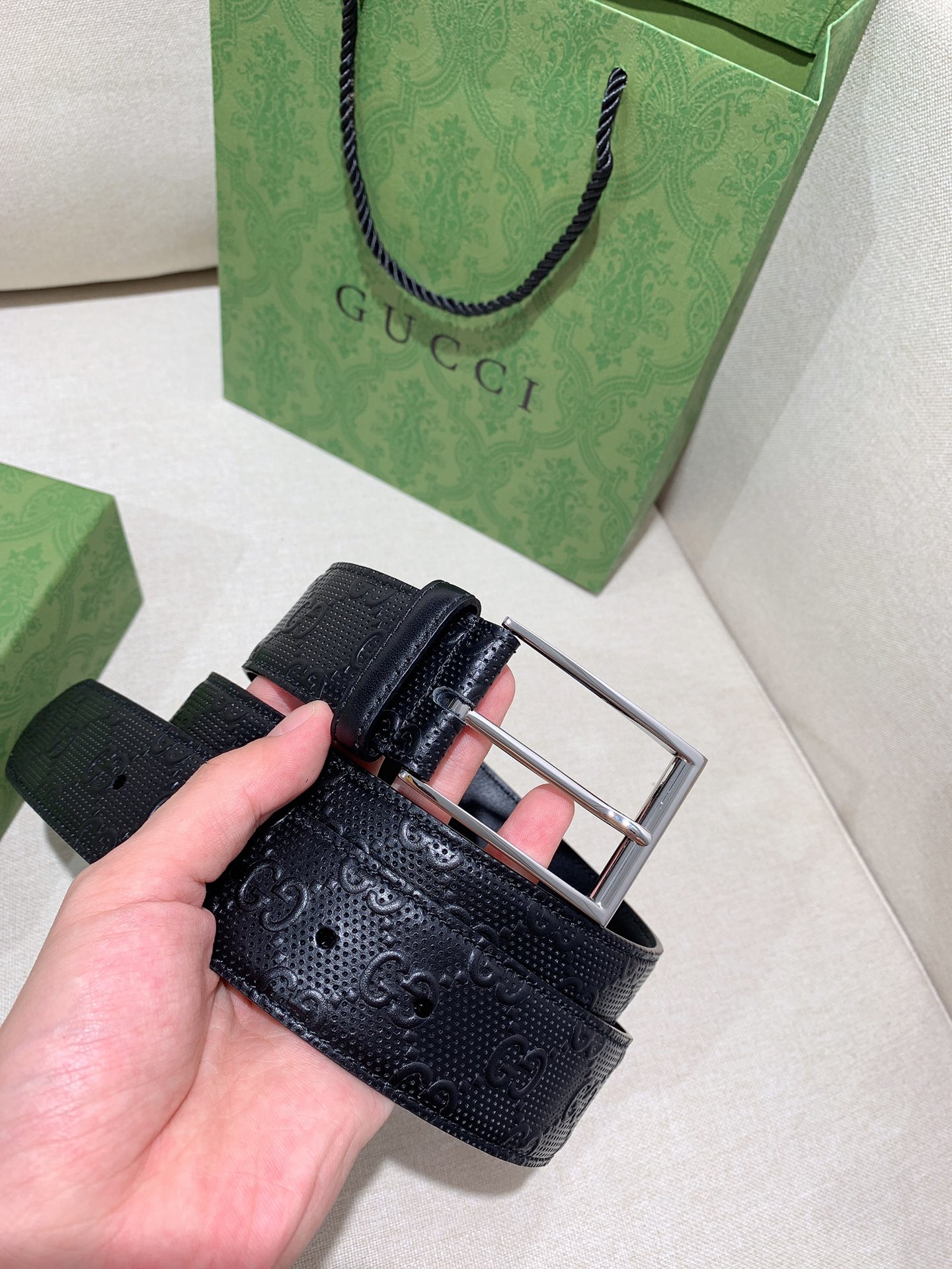Gucci Male Basic Belt Cow Leather